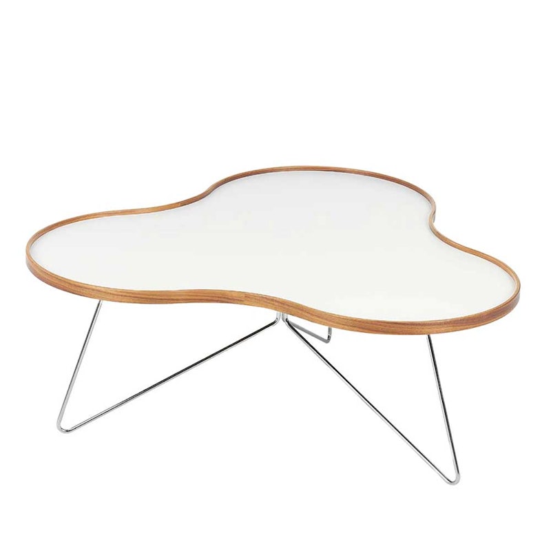 Flower Tafel 90 cm, Eiken/Wit