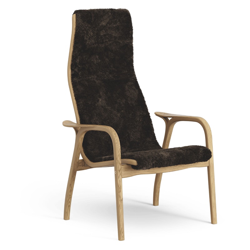 Lamino Fauteuil, Geolied Eiken / Shapenvacht Espresso