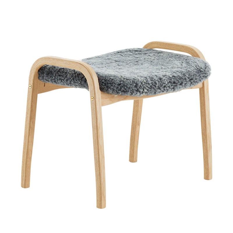 Lamino Stool Sheepskin/Beech, Scandinavian Grey