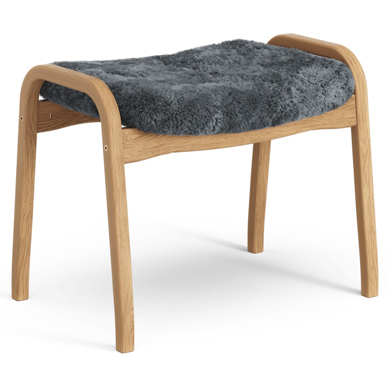 Lamino Stool Sheepskin/Oak, Charcoal