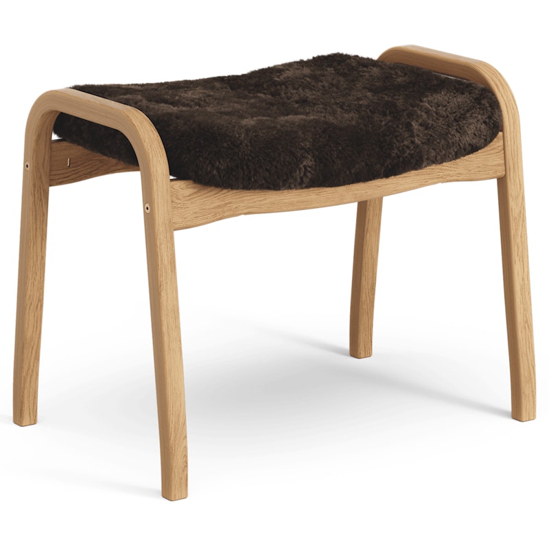 Lamino Stool Sheepskin/Oak, Espresso