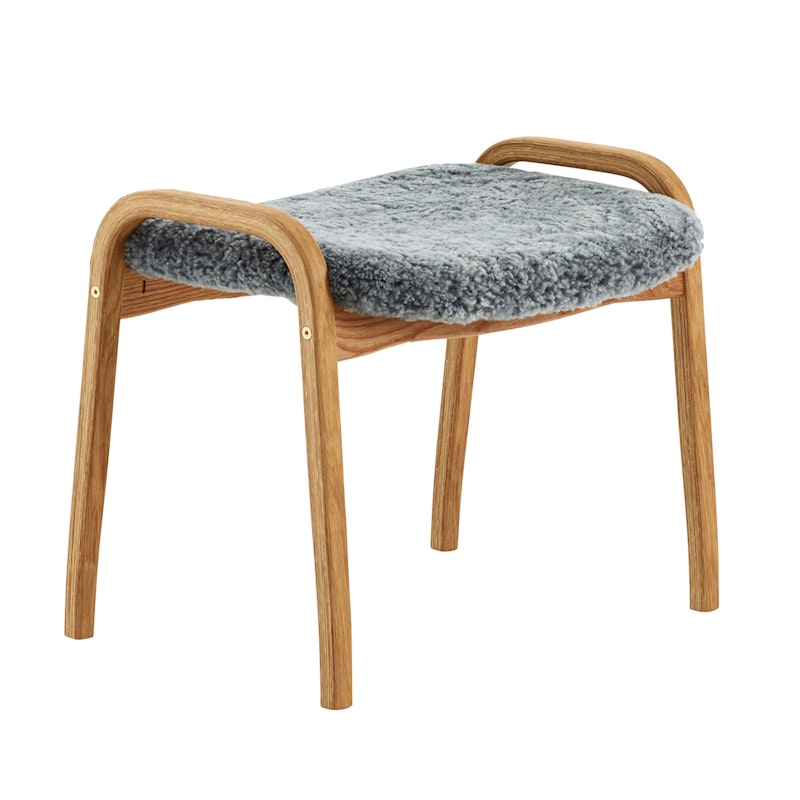 Lamino Stool Sheepskin/Oak, Scandinavian Grey