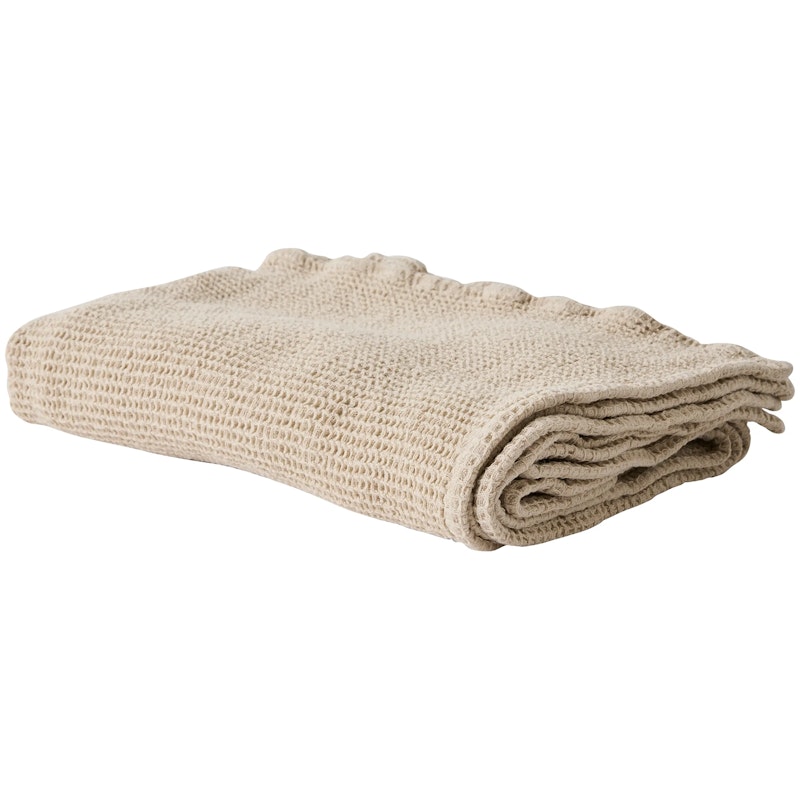 Nella waffle Handdoek 70X140 cm, Beige