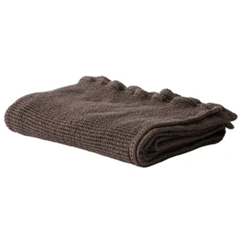 Nella waffle Handdoek 70X140 cm, Taupe