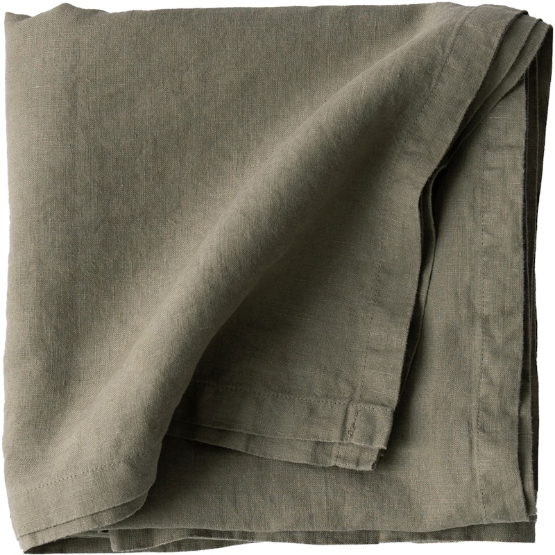 Linen Tafelkleed 145x145 cm, Olijfgroen