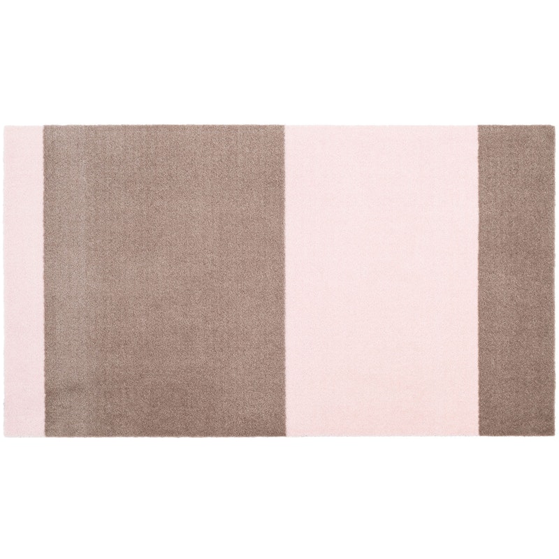 Stripes Vloerkleed Zand/Light Rose, 67x120 cm