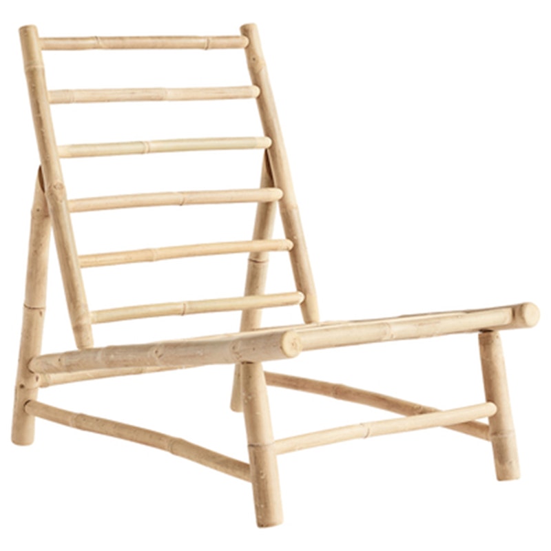 Loungestoel Bamboe 55 cm, Natuur