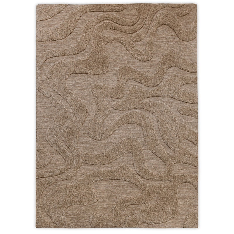Norlander Wollen Vloerkleed 250x350 cm, Beige Melange