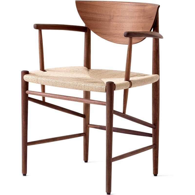 Drawn HM4 Stoel, Geolied notenhout