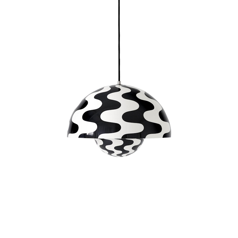 Flowerpot VP7 Hanglamp, Black/White