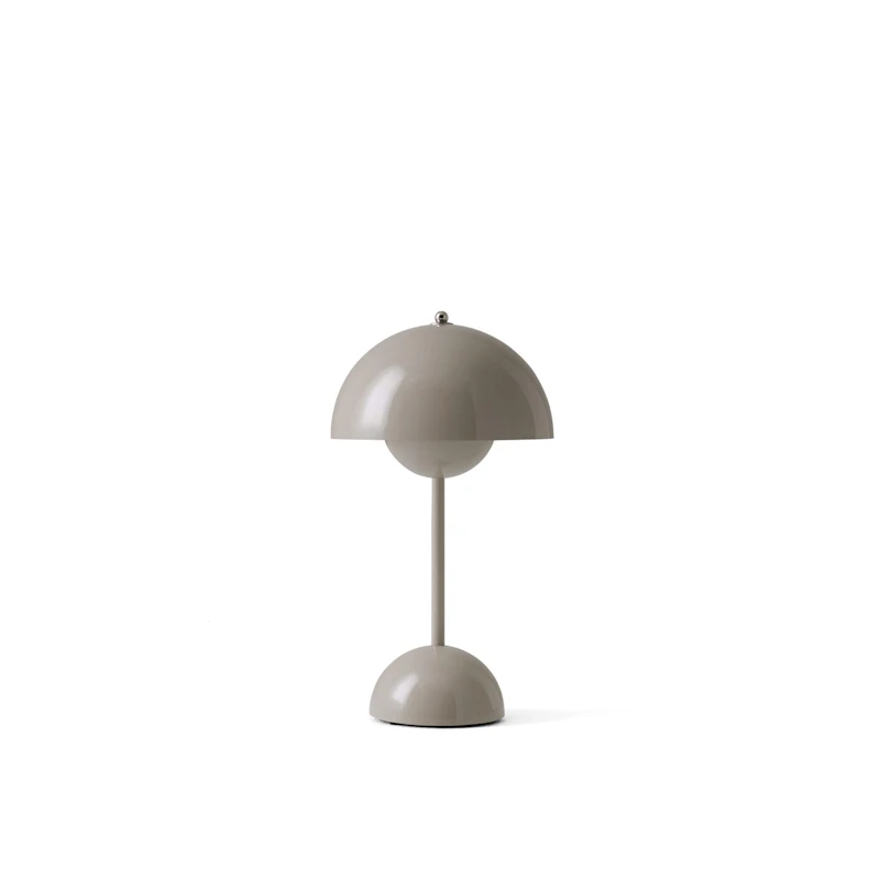 Flowerpot VP9 Tafellamp Draagbaar, Grey Beige