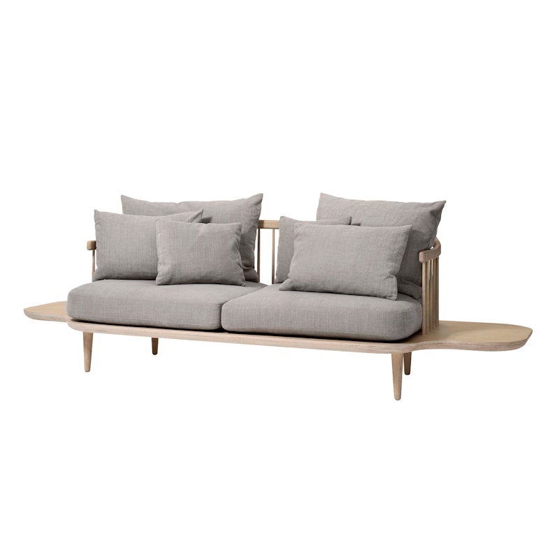 Fly Sc3 Sofa Vleugels, Wit Geolied Eiken / Hot Madison 094 Nature