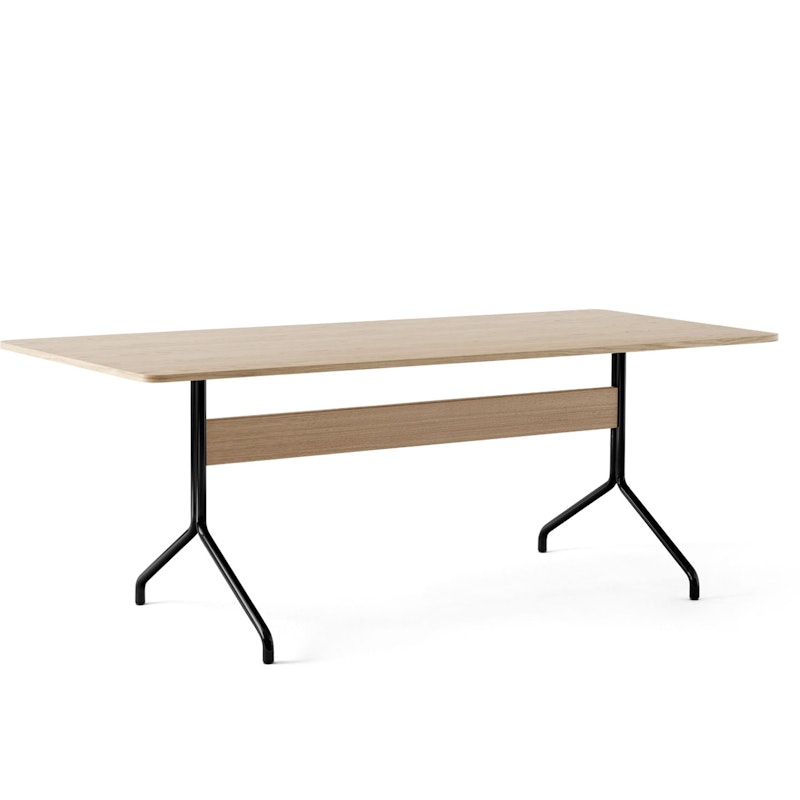 Pavilion AV19 Eettafel 200x90 cm, Eiken/Zwart