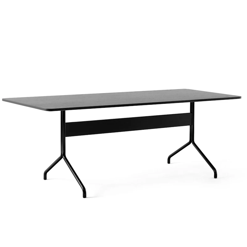 Pavilion AV19 Eettafel 200x90 cm, Zwart Eiken/Zwart