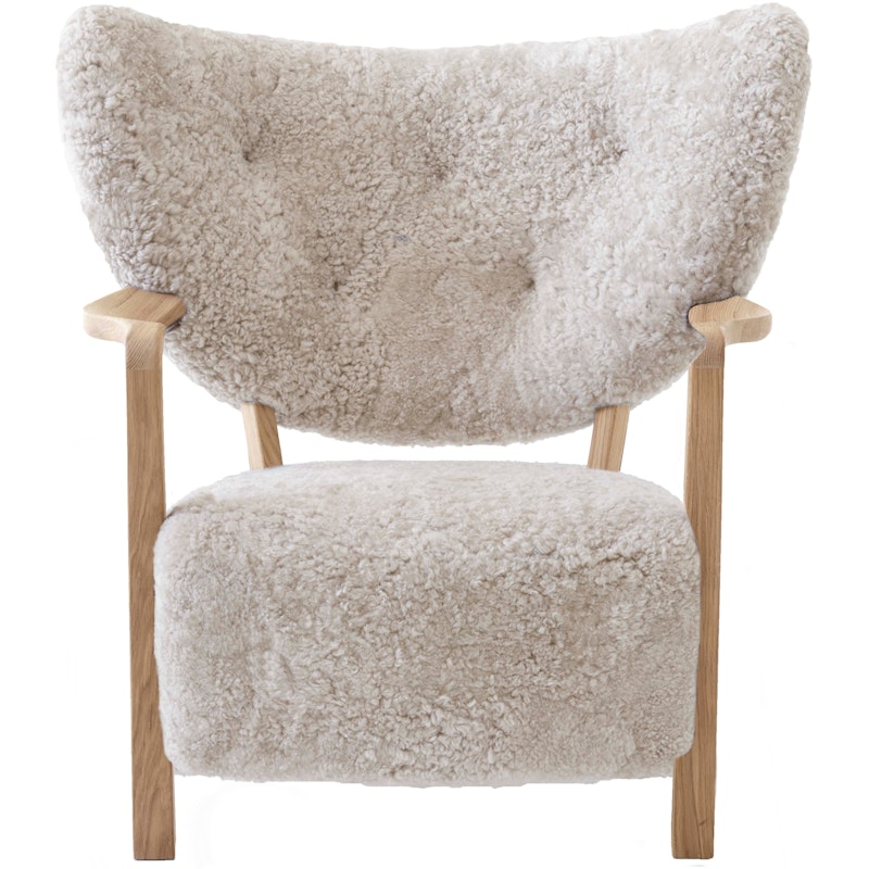 Wulff ATD2 Loungestoel, Oak/sheepskin Moonlight