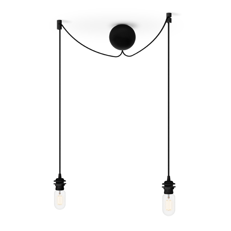 Cannonball Cluster 2 Pendant, Black