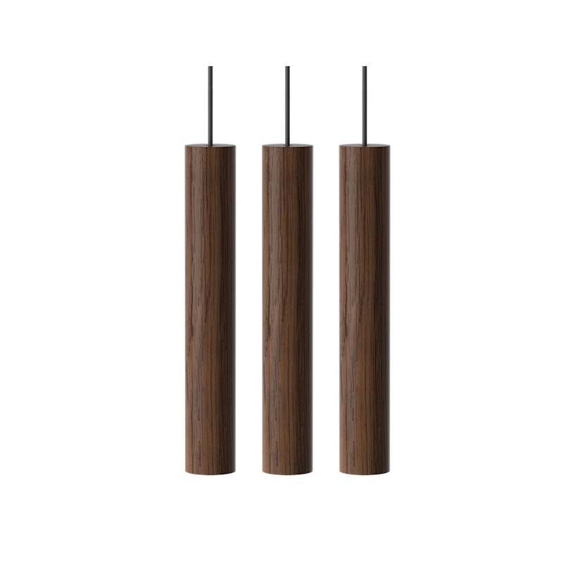 Chimes 3 Pendant, Dark Oak