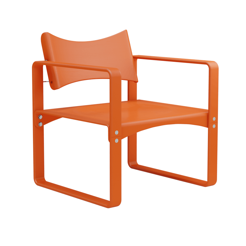 Series 270 F Fauteuil, Orange Red
