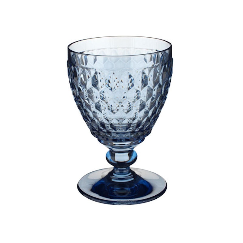 Boston Coloured Wittewijnglas 12 cl, Blauw