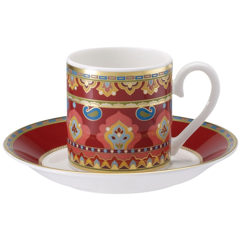 Samarkand Rubin Espressokopje met Schotel