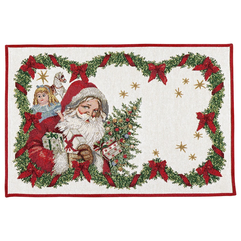 Toy's Fantasy Tapestry Placemat, Santa gekleurd