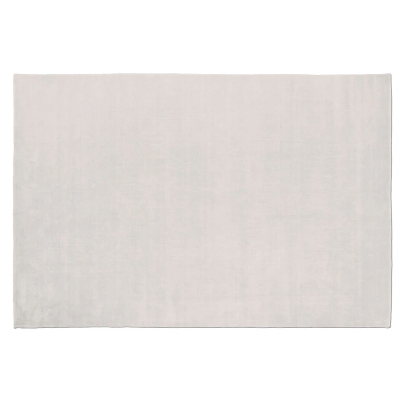 145 Vloerkleed Bamboe / Wol 200x300 cm, Lichtgrijs