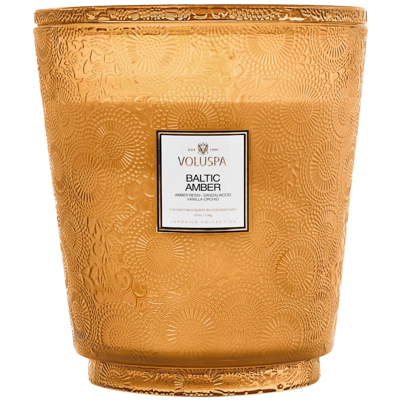 Japonica Hearth Scented Candle, Baltic Amber