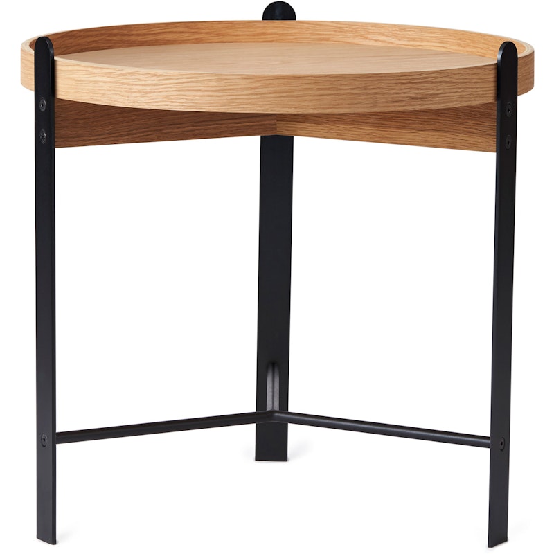 Compose Koffietafel 50 cm, Geolied Eiken / Zwart Noir