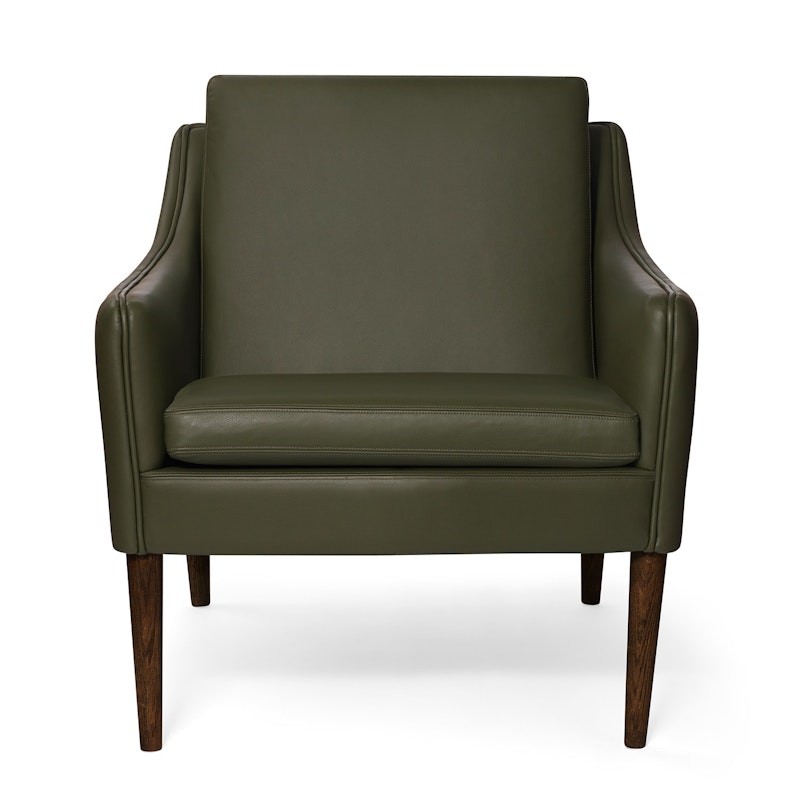 Mr. Olsen Loungestoel, Pickle Green / Walnoot Geolied Eiken