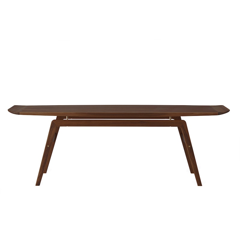 Surfboard Koffietafel, Geolied walnoot