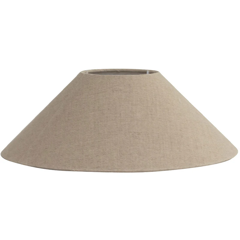 Basic Lampenkap Vlak 42 cm, Naturel