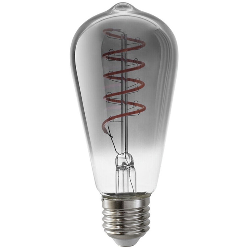 LED Edison Lichtbron E27 5W 140lm 1800K Dimbaar, Rookgrijs