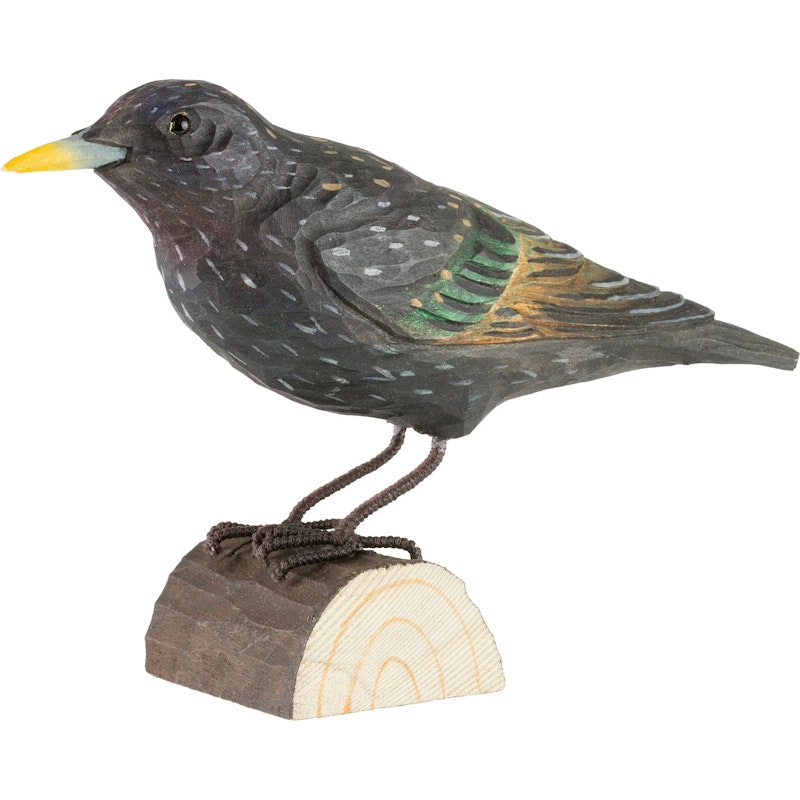 DecoBirds Met De Hand Gesneden Vogel, Spreeuw