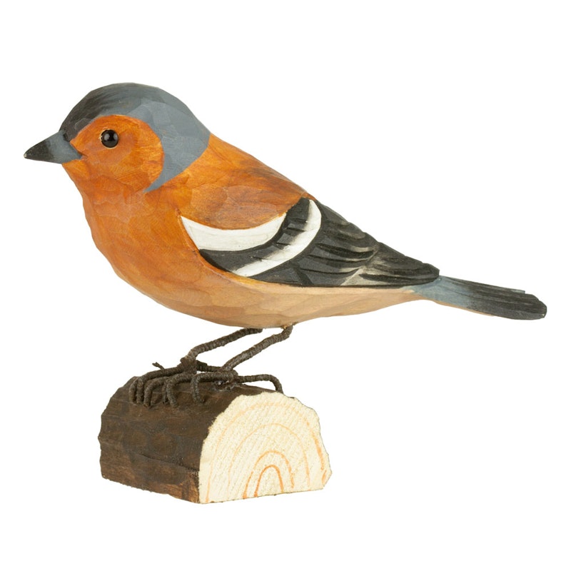 DecoBirds Met De Hand Gesneden Vogel, Vink