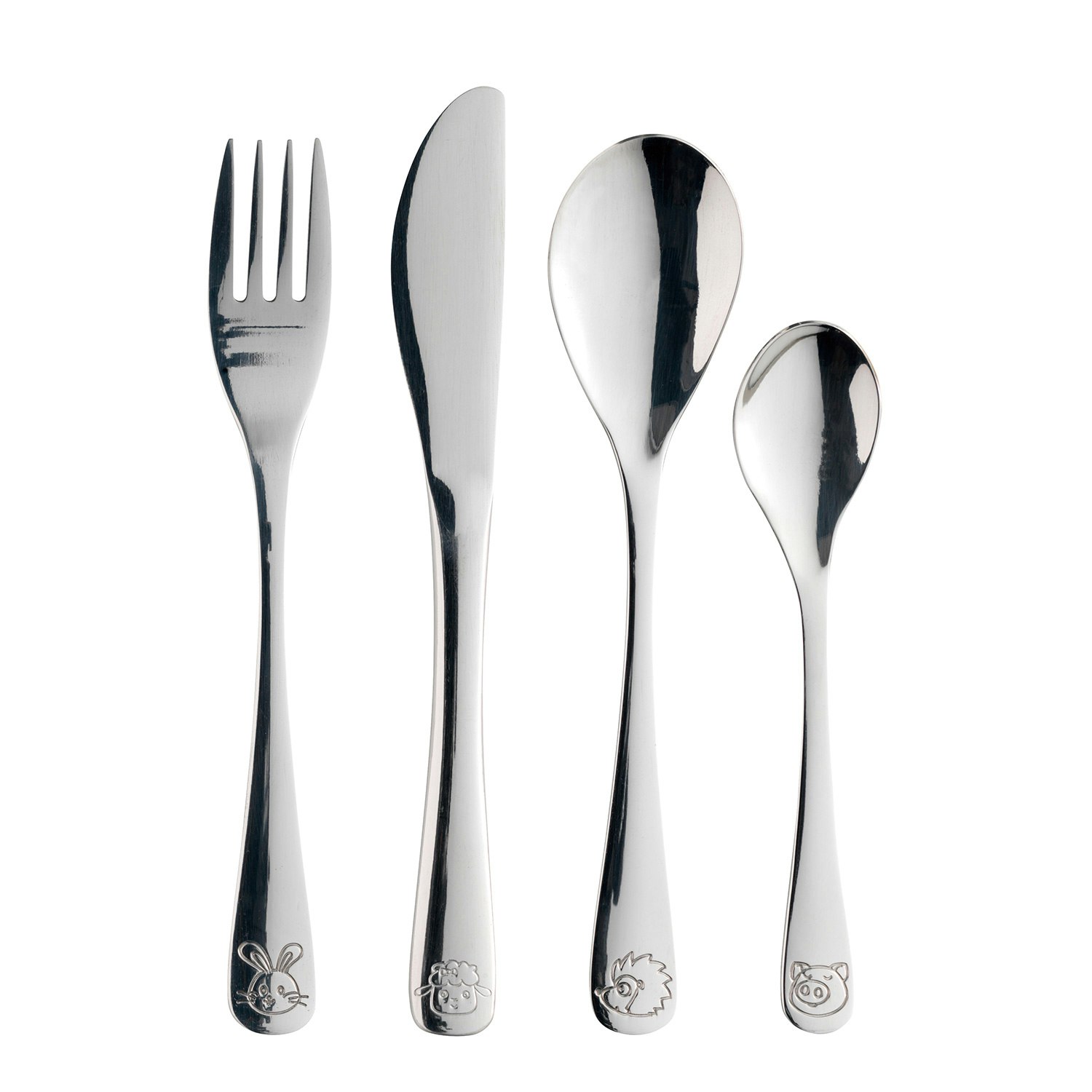 Mini Childrens Cutlery 4-pack, Stainless Steel from Aida | RoyalDesign