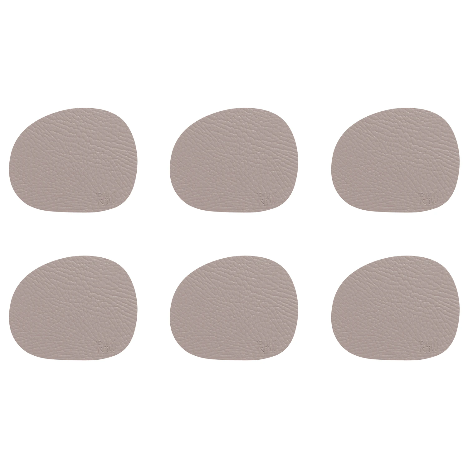 Raw Coaster 6-pack, Dusty Rose from Aida | RoyalDesign