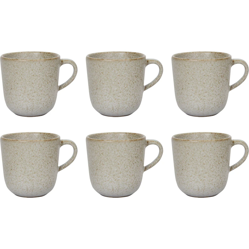 RAW Coffee Cup 20 cl 6-pack, Sandy Beige