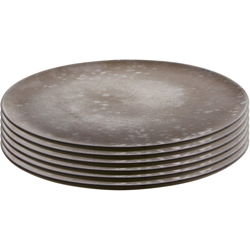 Raw Dinner Plate 28 cm 6-pack, Nordic Brown