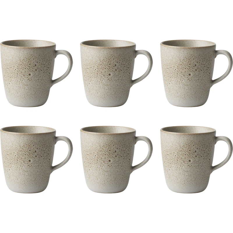 RAW Mug With Handle 35 cl 6-pack, Sandy Beige