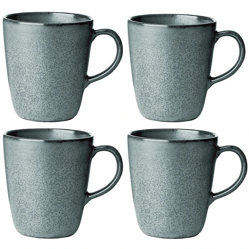 Raw Mugs 35 cl 4-pack, Northern Green