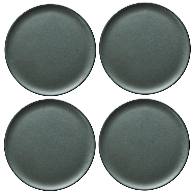 Raw Dinner Plate 28 cm 4-pack, Northern Green