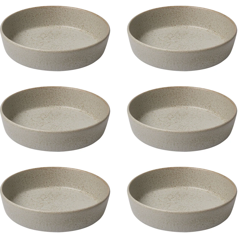 RAW Soup Plate 19,4 cm 6-pack, Sandy Beige