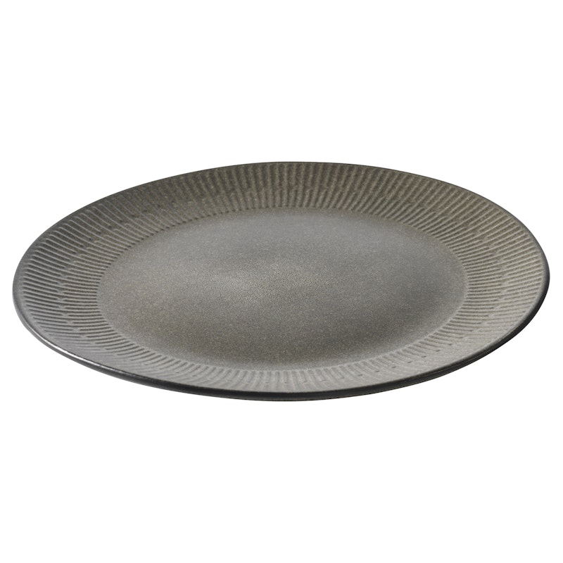 Relief Plate 27 cm, Grey