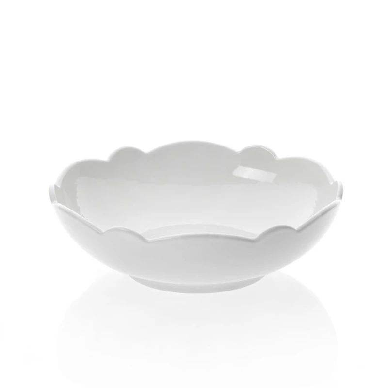 Dressed dessert bowl, white