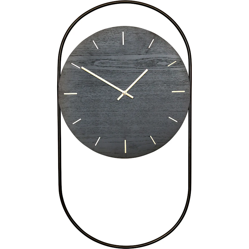 A-Wall Wall Clock, Black