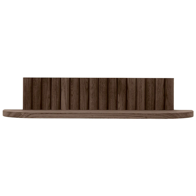 Pillar Wall Shelf 60 cm, Smoked Oak