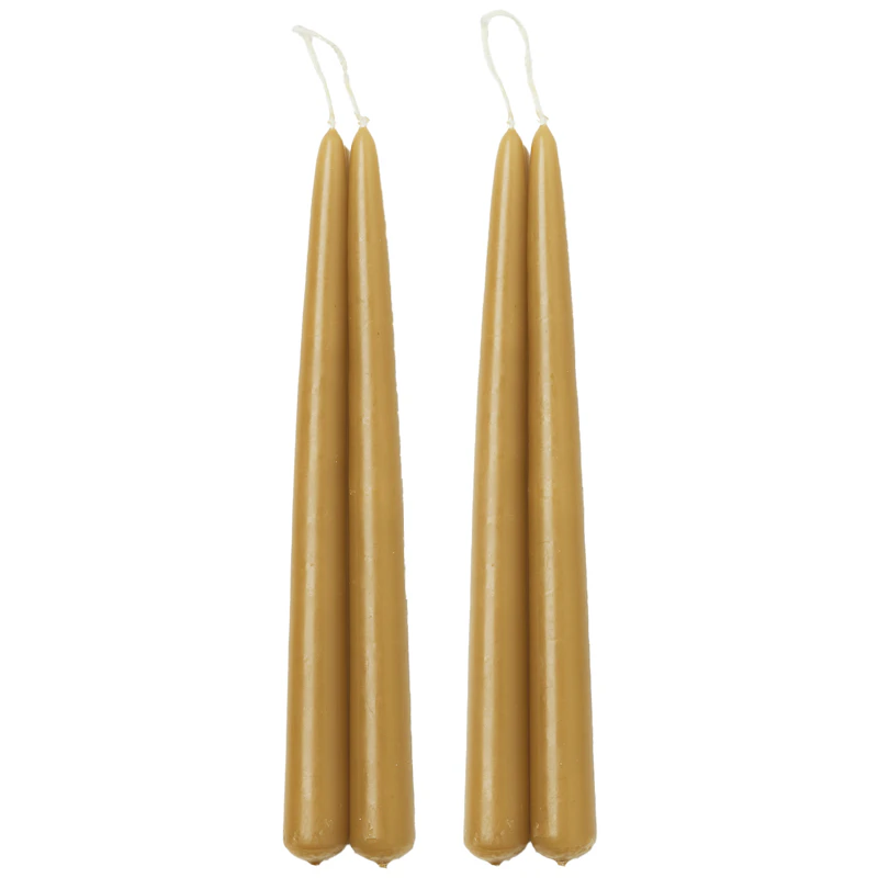 Blossom Candles 4-pack, Oiled Oak