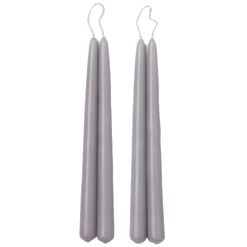 Blossom Candles 4-pack, Cool Grey