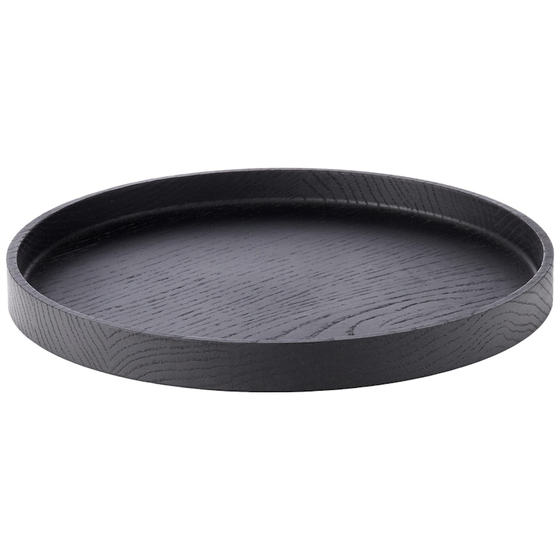 Luna Tray 28 cm, Black Stained Oak