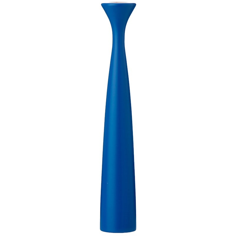 Rose Candle Holder, Cobalt Blue
